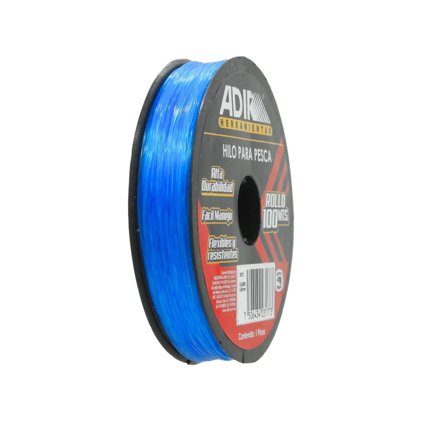 Hilo para pescar .50 mm x 100 azul Adir 10913