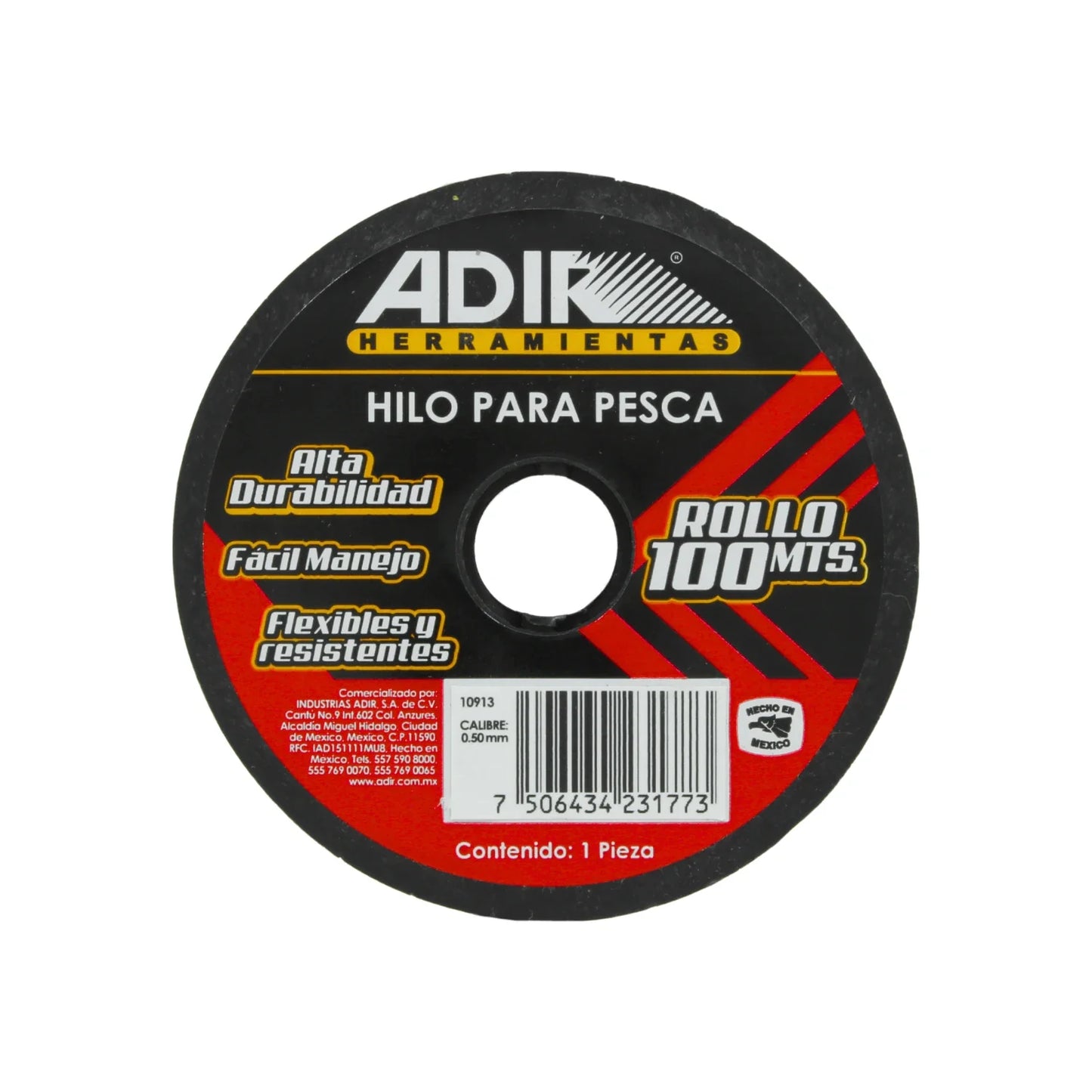 Hilo para pescar .50 mm x 100 azul Adir 10913