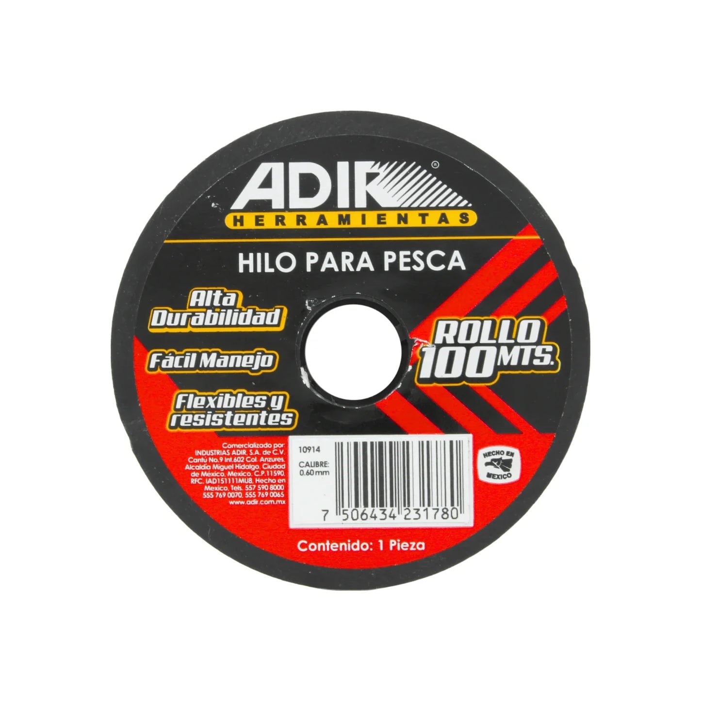 Hilo para pescar .60 mm x 100 azul Adir 10914