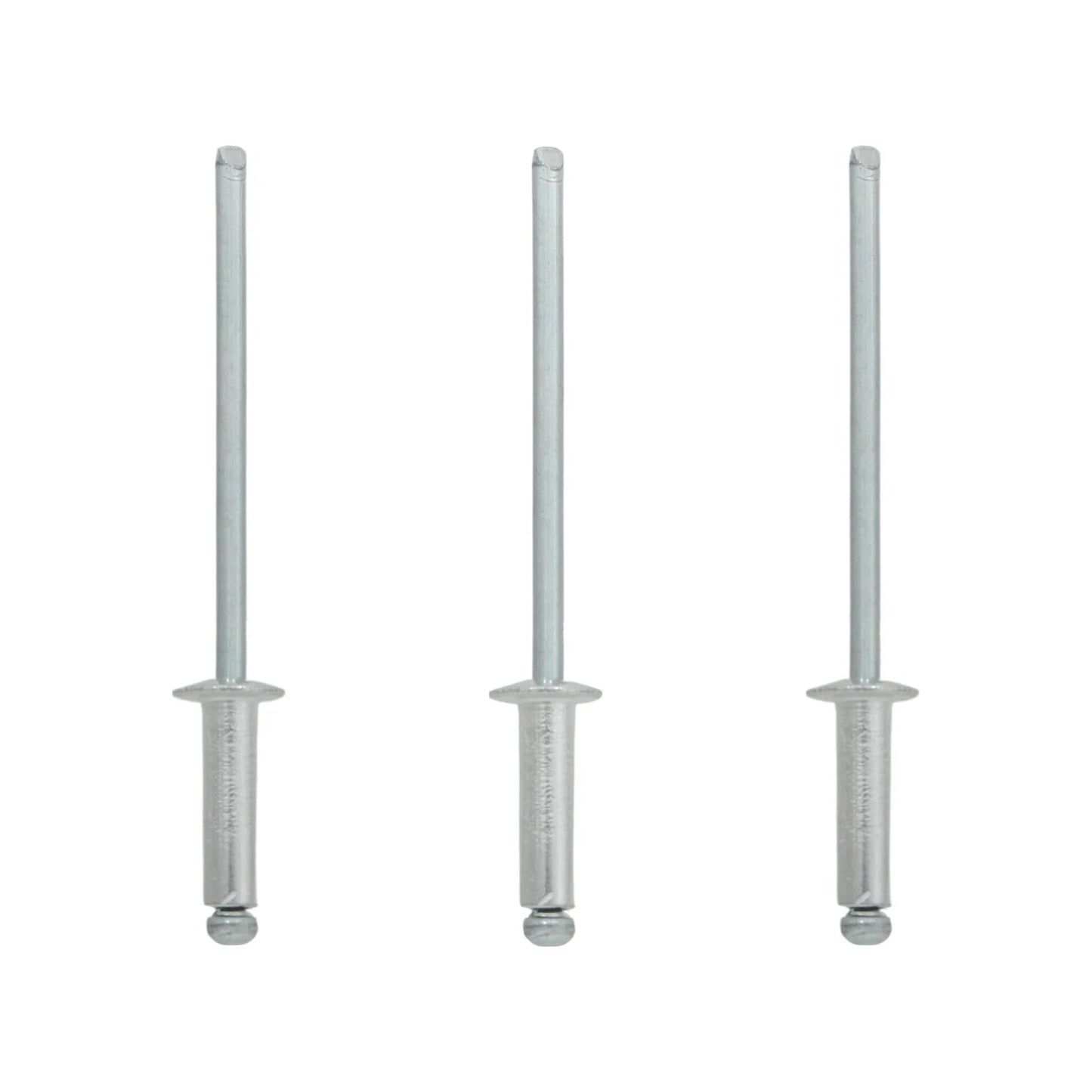 Tres remaches ciegos metálicos de 1/8x1/4x5/16 pulgadas (8 mm) para fijación de piezas