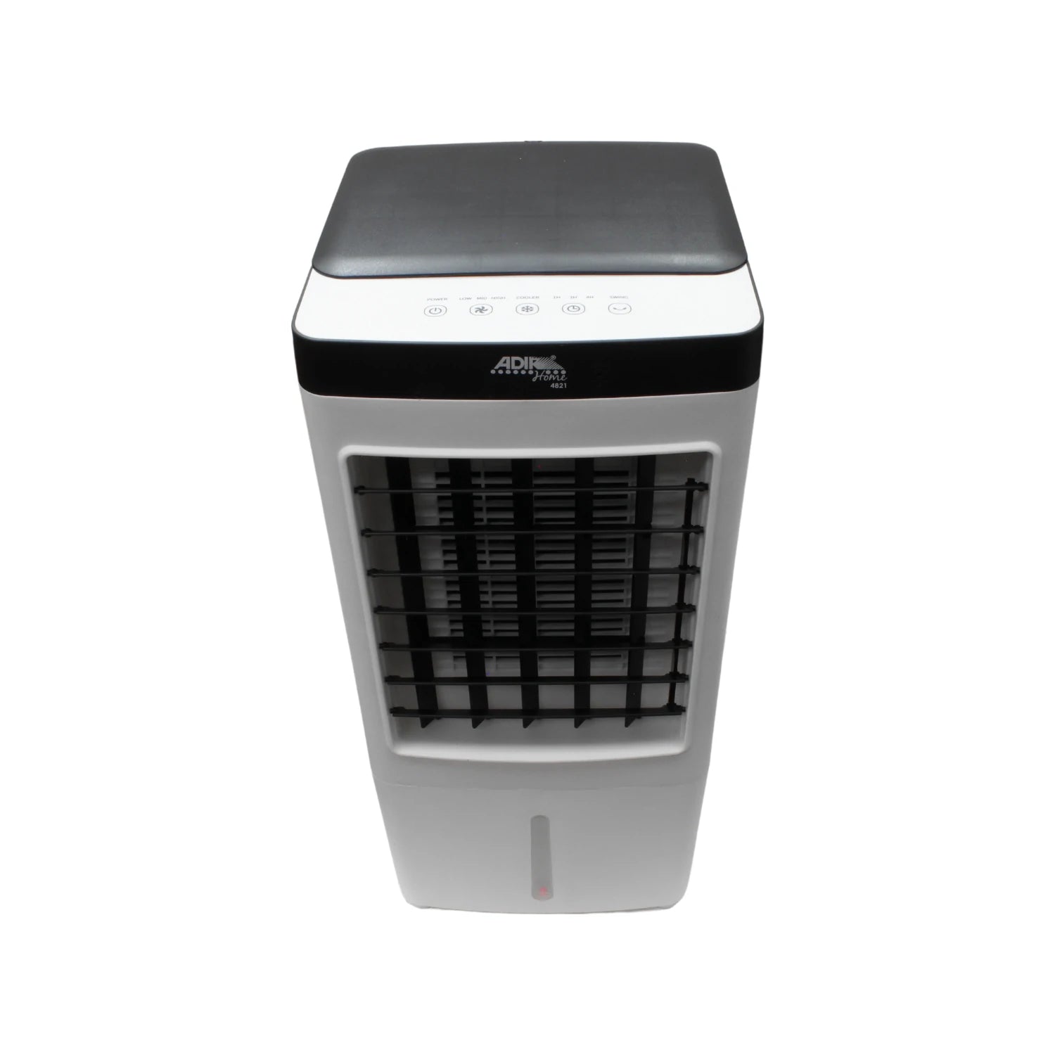 Enfriador de aire 3 en 1 Adir 4821 blanco/negro, portátil con panel de control digital y visor de agua.