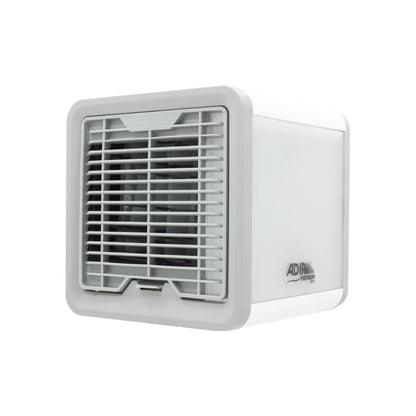 Enfriador de aire mini 3 en 1 Adir 4820 portátil, diseño compacto blanco y gris para uso personal