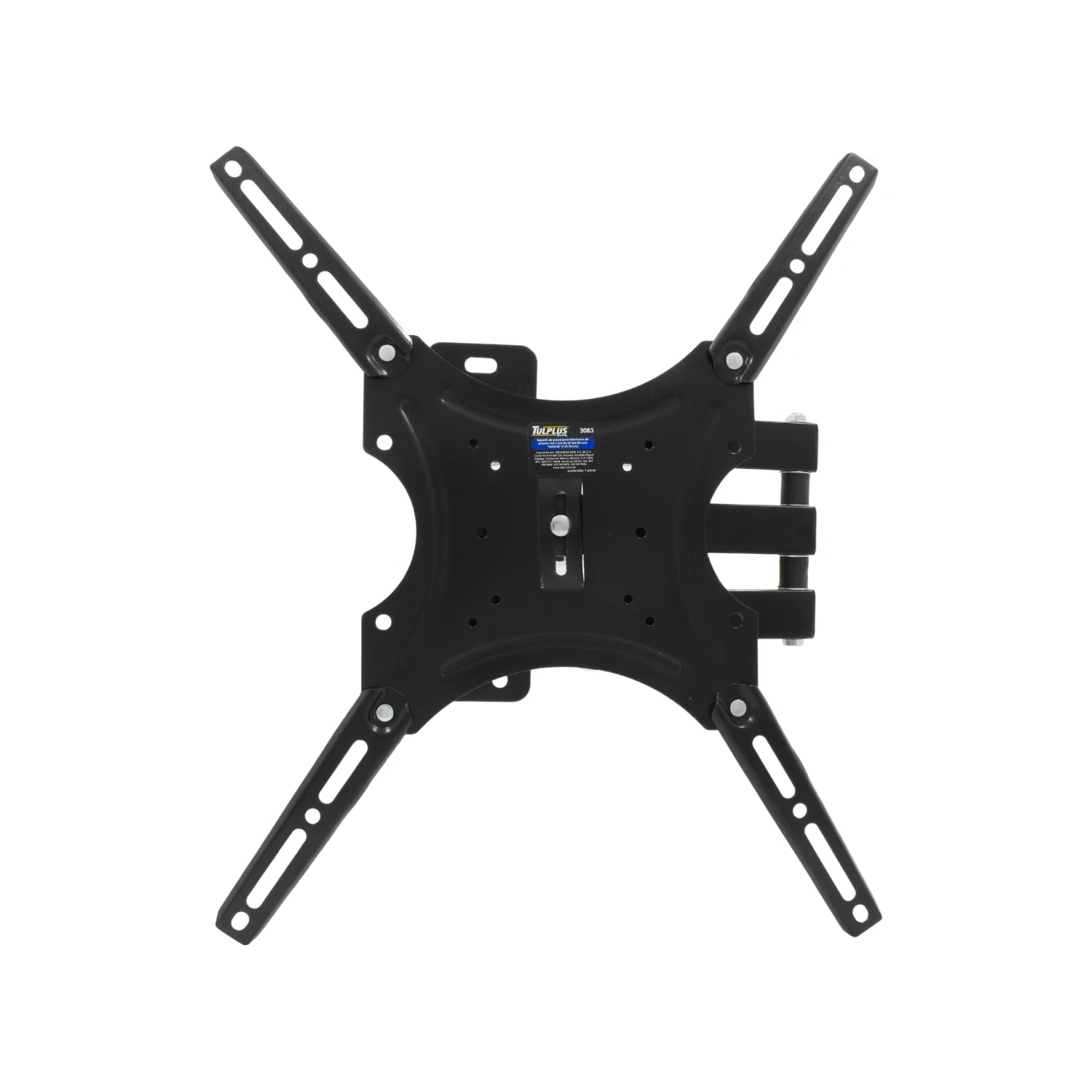 Soporte de pared para TV TUPLUX negro full motion para pantallas de 26 a 55 pulgadas VESA universal