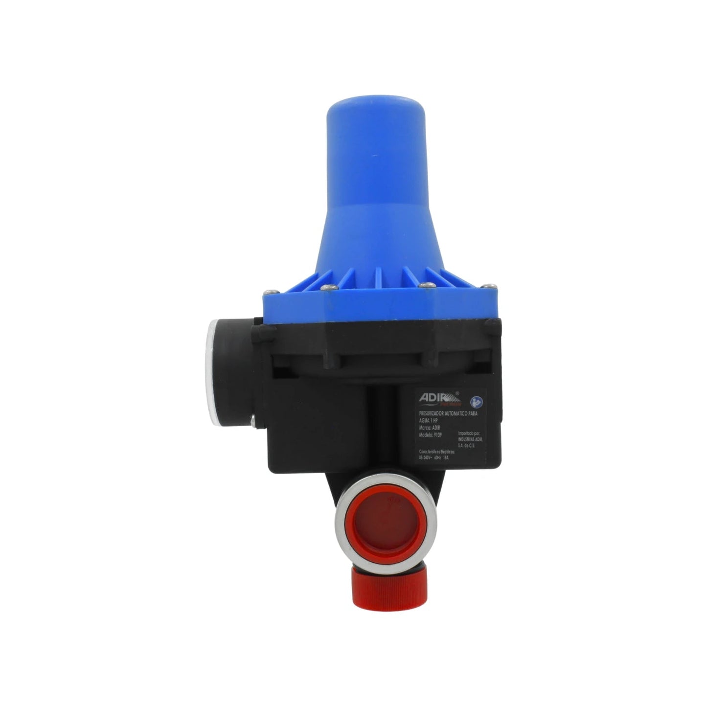 Control automático para bomba de agua Adir 9109, presurizador de 1 HP en azul y negro