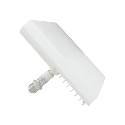 Lámpara LED dirigible de panel rectangular blanco, con base E27 ajustable, 36W, para iluminación de grandes áreas.