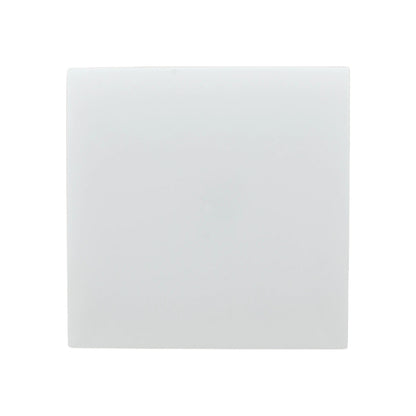 Difusor cuadrado blanco translúcido de acrílico con esquinas redondeadas para iluminación LED