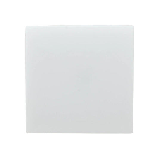 Difusor cuadrado blanco translúcido de acrílico con esquinas redondeadas para iluminación LED