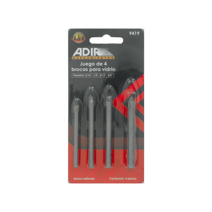 Juego de brocas para vidrio 4 piezas165301