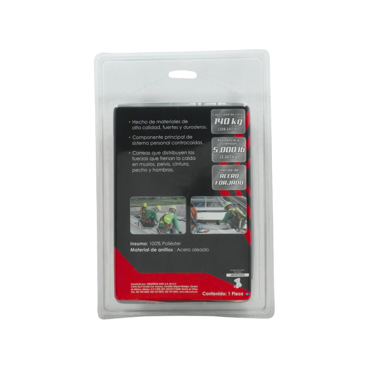 Arnés para caídas 5 anillos Adir 528
