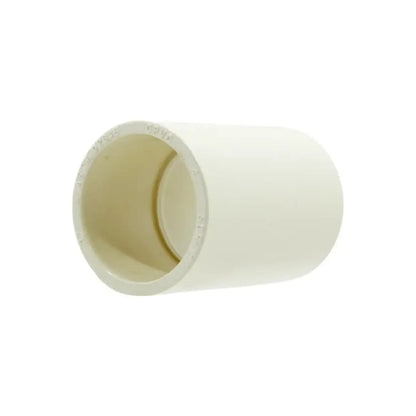 Acople de unión CPVC color crema para tubería de agua, conexión recta tipo socket para fontanería y plomería