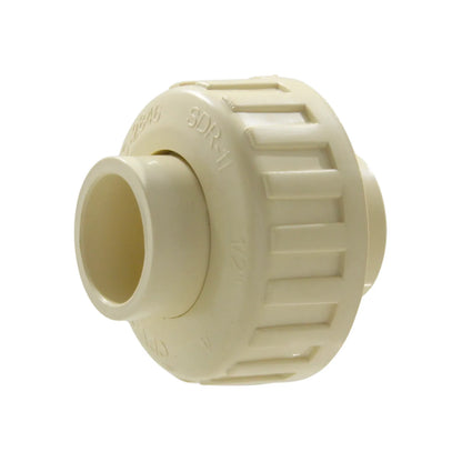 Tuerca unión CPVC 1/2 pulgada beige SDR-11 para conexiones de tubería