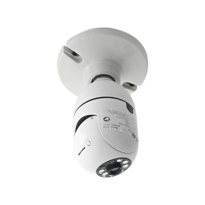 Cámara IP de seguridad WIFI Adir 360°, blanca, con visión nocturna para vigilancia interior remota.
