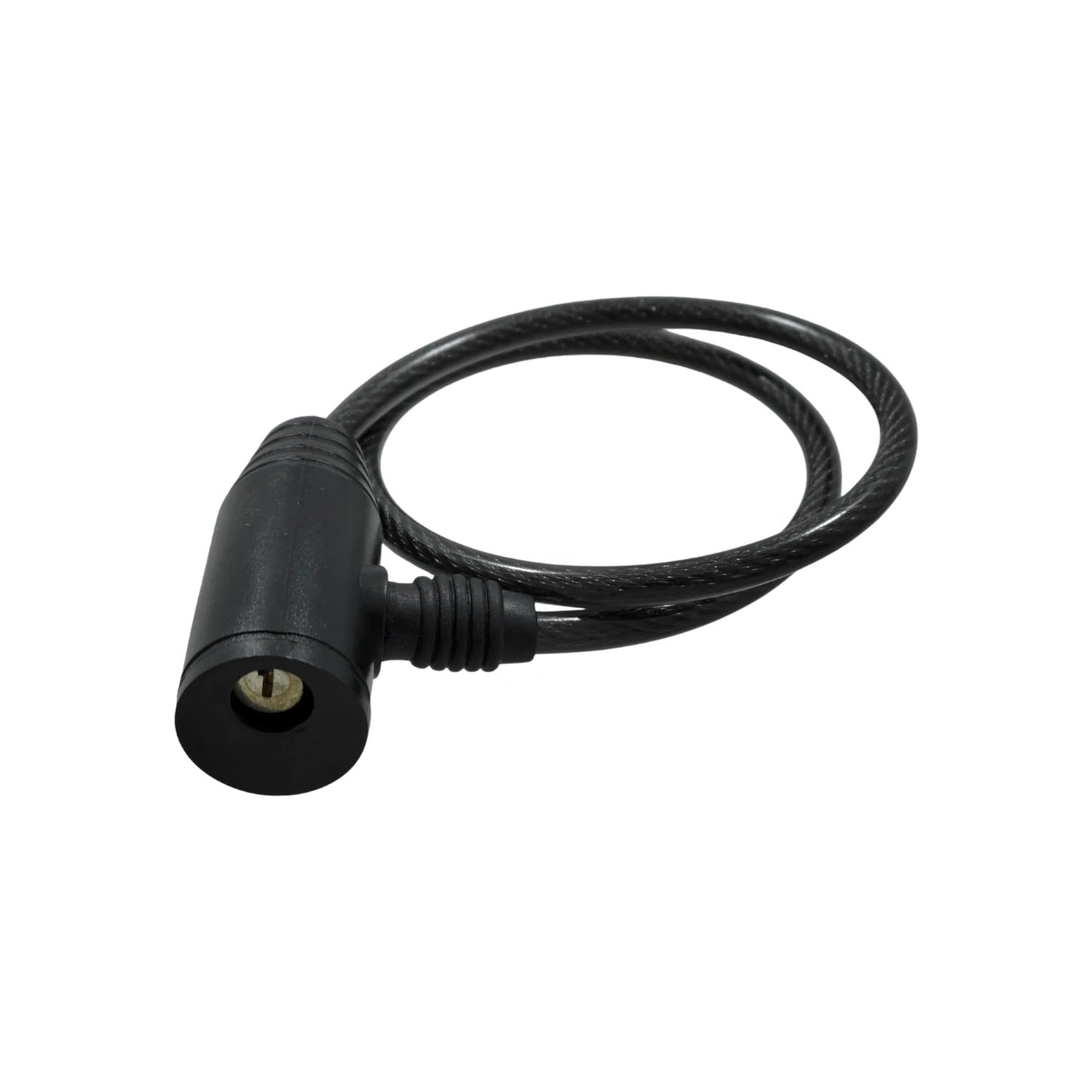 Candado de cable negro para bicicleta con cerradura de llave, seguridad antirrobo para exteriores