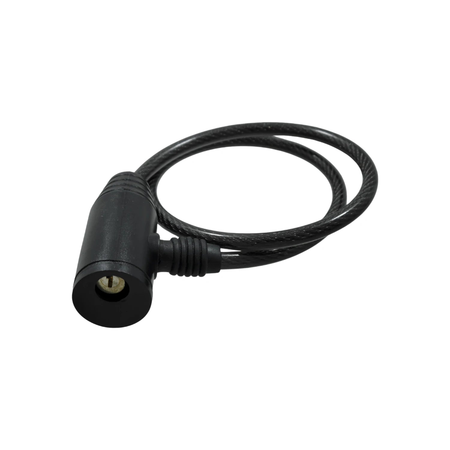 Candado de cable negro para bicicleta con cerradura de llave, seguridad antirrobo para exteriores