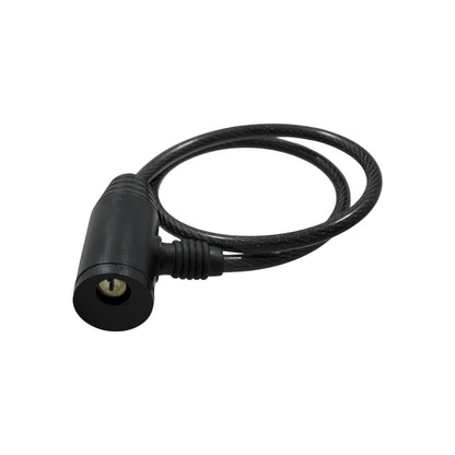 Candado de cable negro para bicicleta con cerradura de llave, seguridad antirrobo para exteriores
