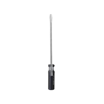 Destornillador plano TULPLUS 1/4" x 6" con mango transparente y negro para trabajos de precisión