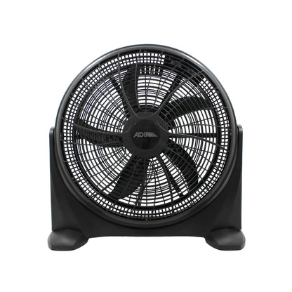 Ventilador de piso Adir circular color negro de 20 pulgadas para circulación de aire industrial y doméstico