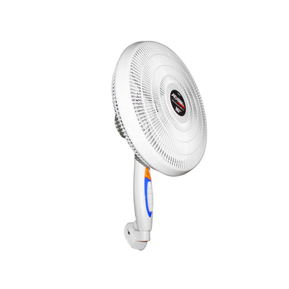 Ventilador de pared Adir 16 pulgadas color blanco con rejilla protectora y control de velocidades para ventilación industrial