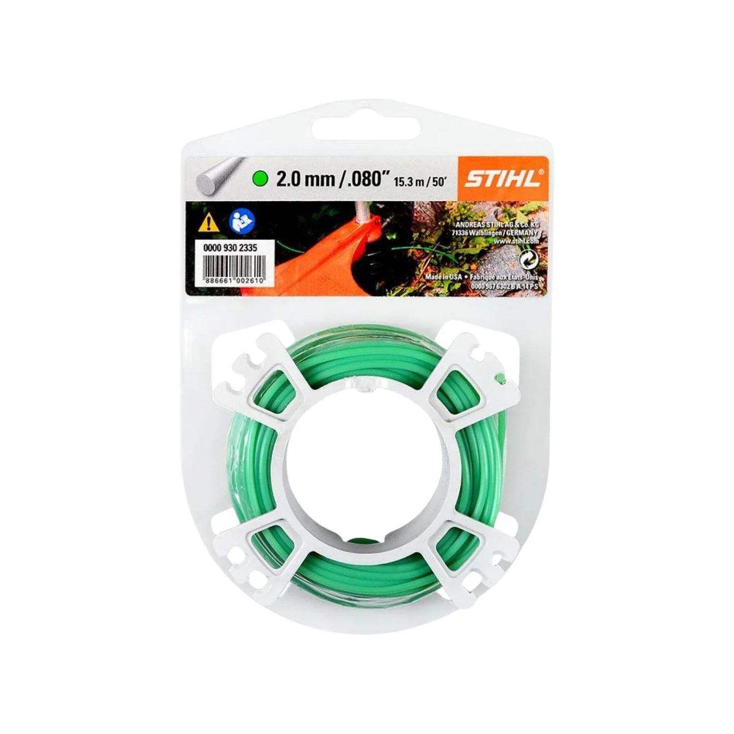 Hilo para desbrozadora 2.00 mm x 15 m verde Stihl