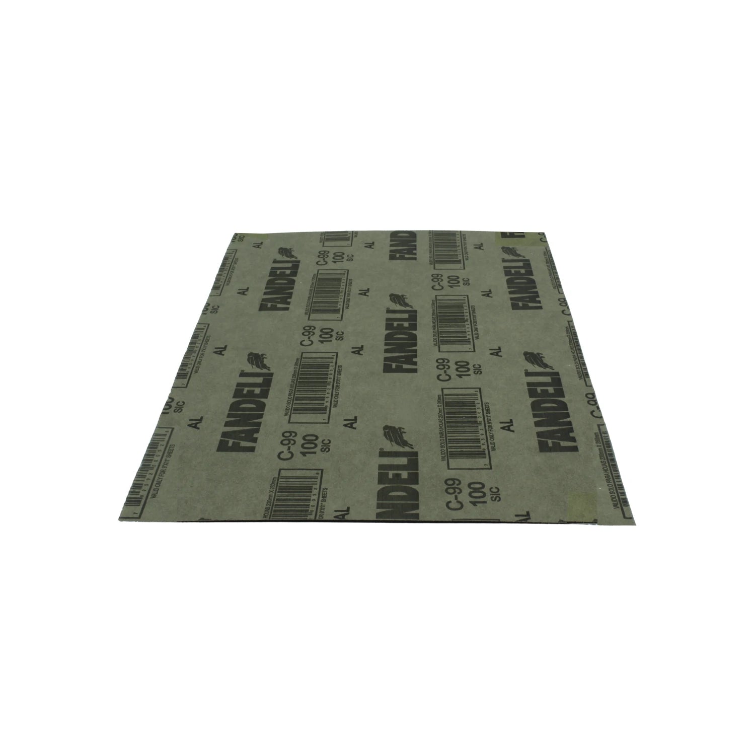 Lija de agua Fandeli C-99 grano 100 verde, hojas abrasivas de carburo de silicio para lijado manual y fino