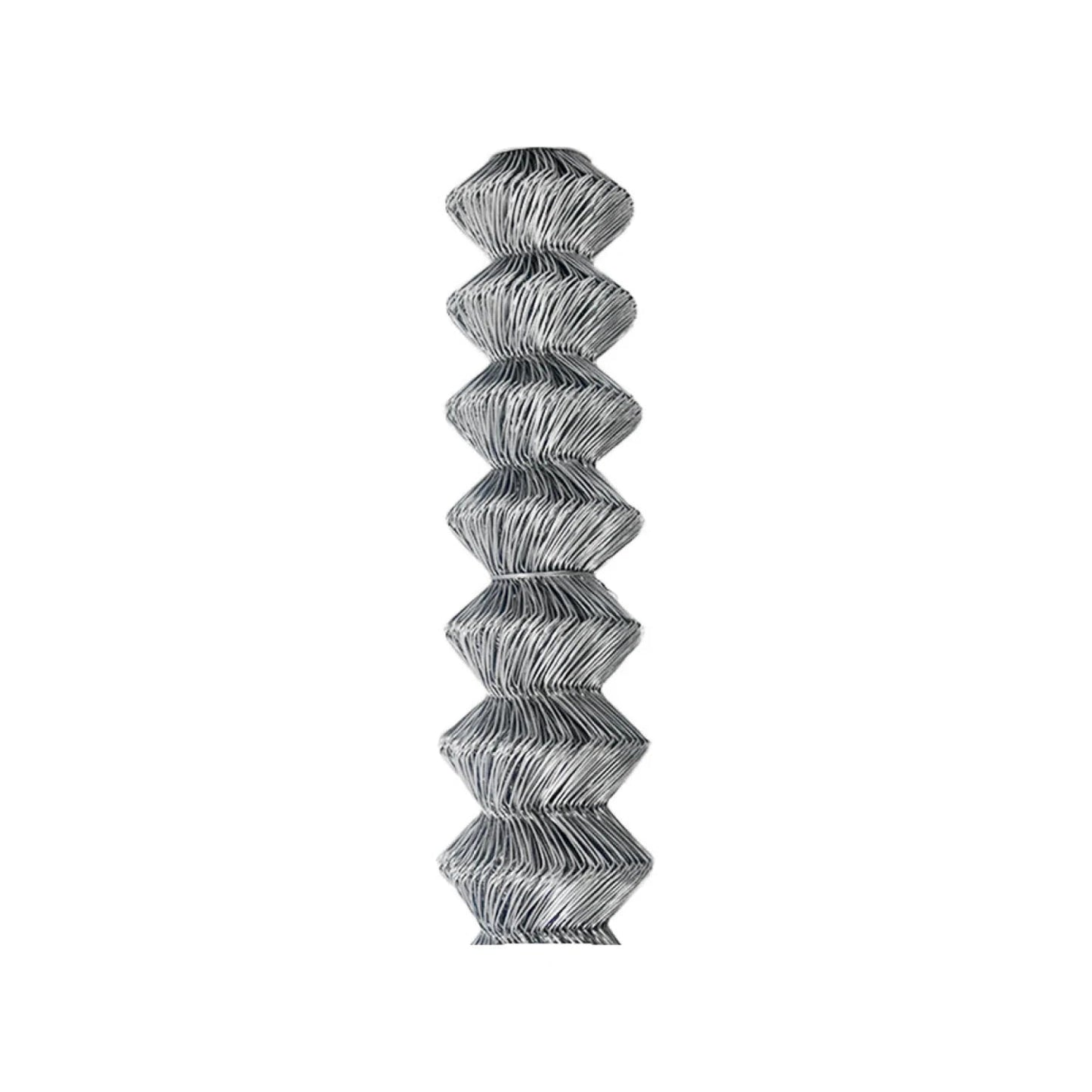 Malla ciclónica galvanizada gris, rollo comprimido en zig-zag para cercas perimetrales