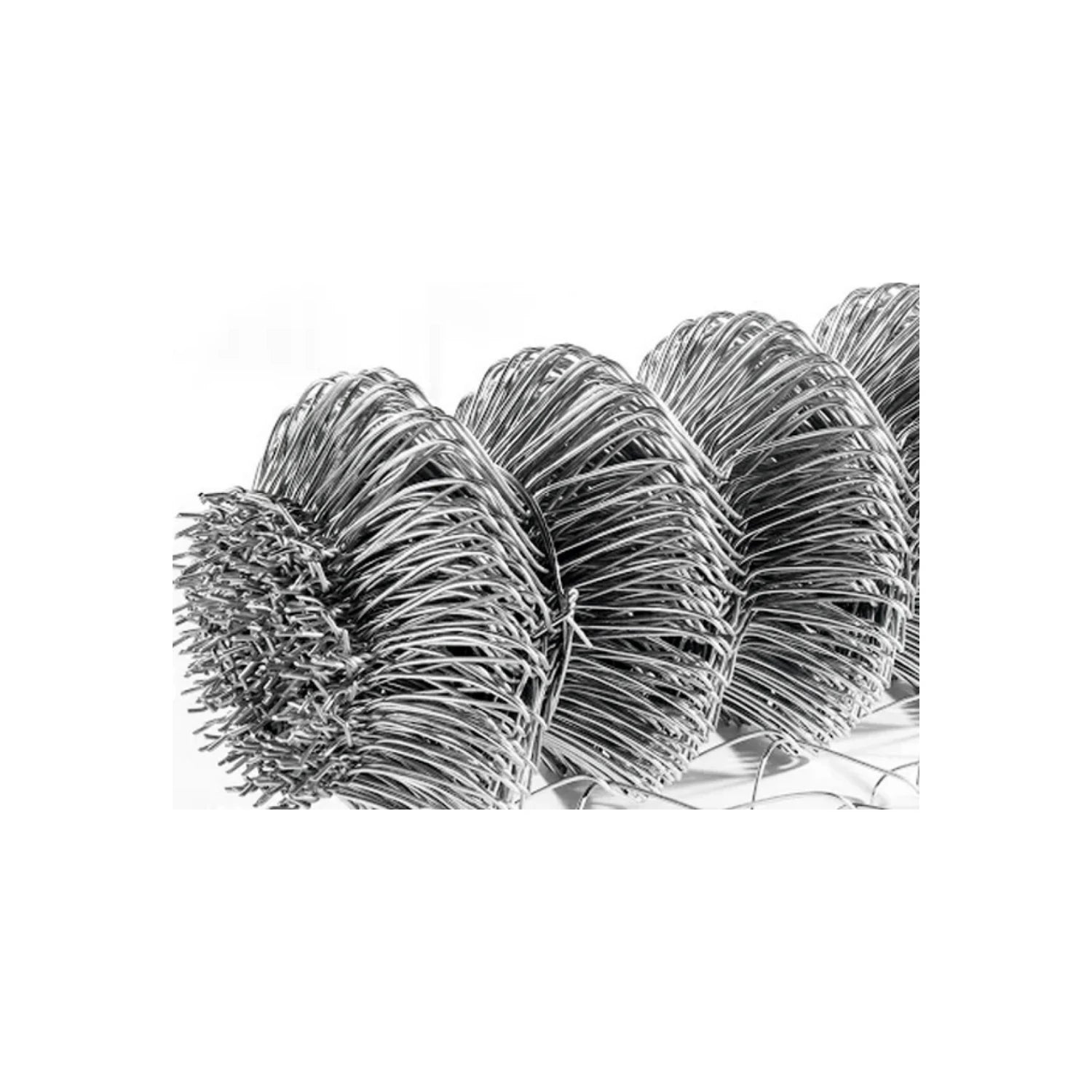 Rollos de malla ciclónica galvanizada calibre 13, ideal para cercas de seguridad y delimitación de terrenos