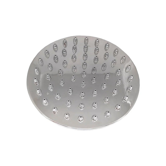 Regadera redonda cromada de 6 pulgadas con múltiples boquillas para baño