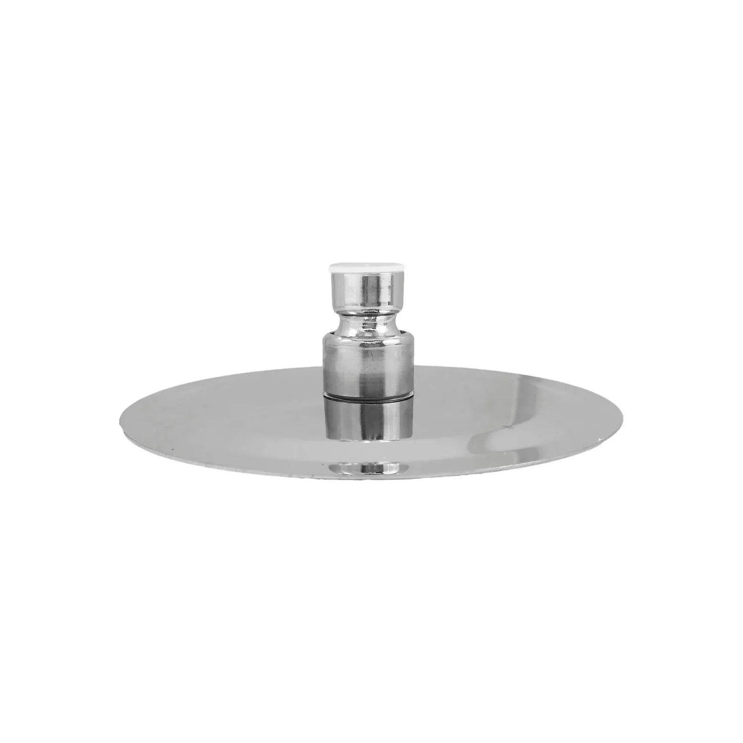 Regadera de ducha redonda 6 pulgadas, acero inoxidable brillante, diseño plano para baño moderno