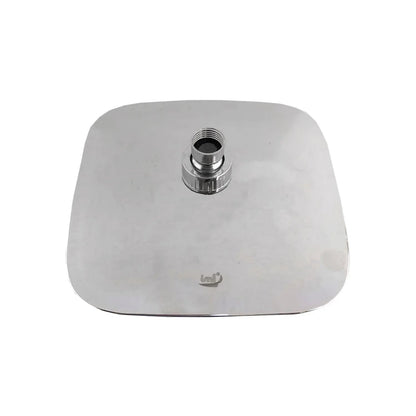 Regadera de ducha cuadrada IML de 8", acabado gris cromado brillante.