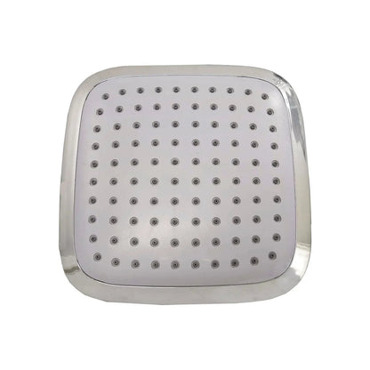 Regadera cuadrada ABS gris cromada con múltiples boquillas para ducha de baño
