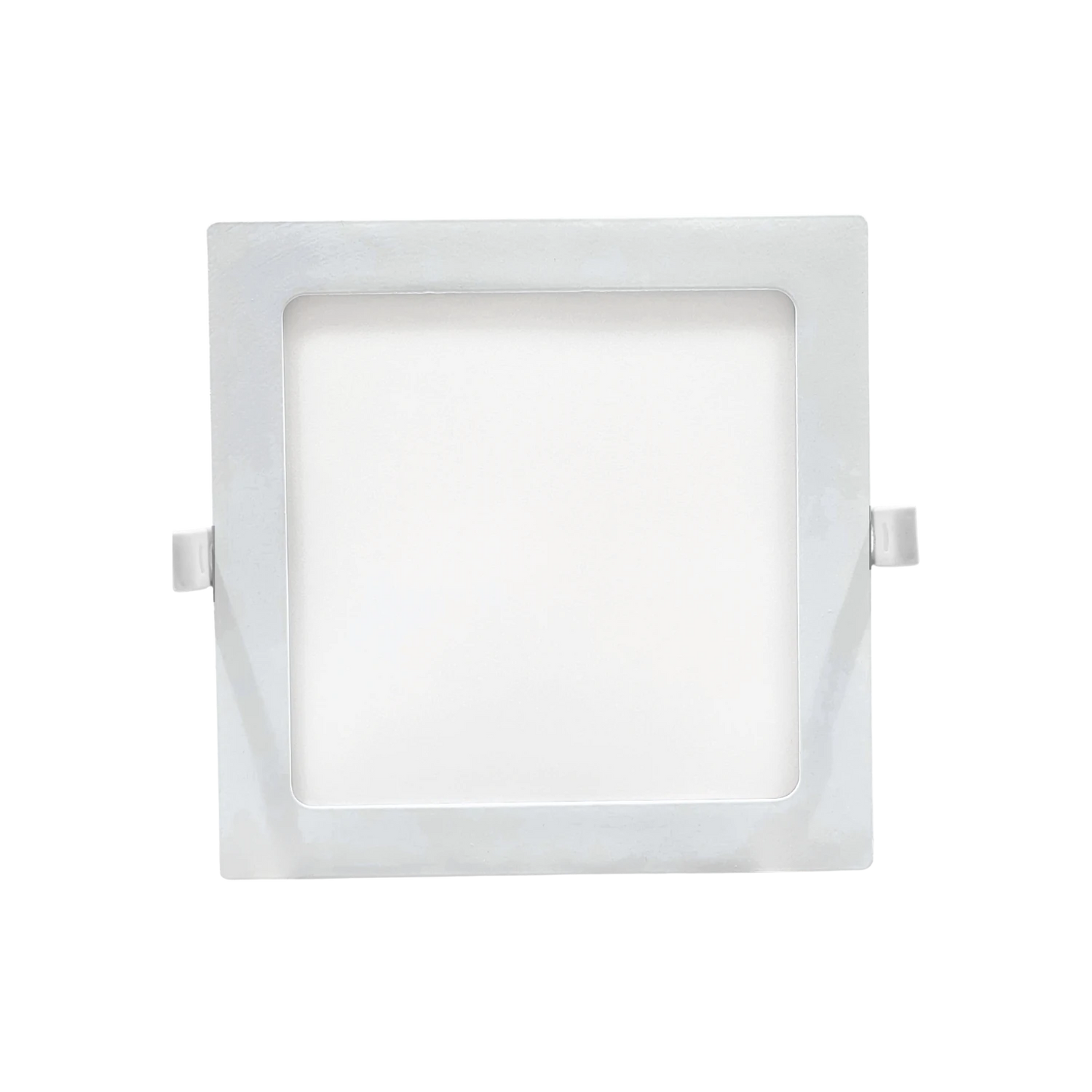 Panel LED cuadrado empotrable de luz blanca para techo falso, iluminación moderna para interiores.