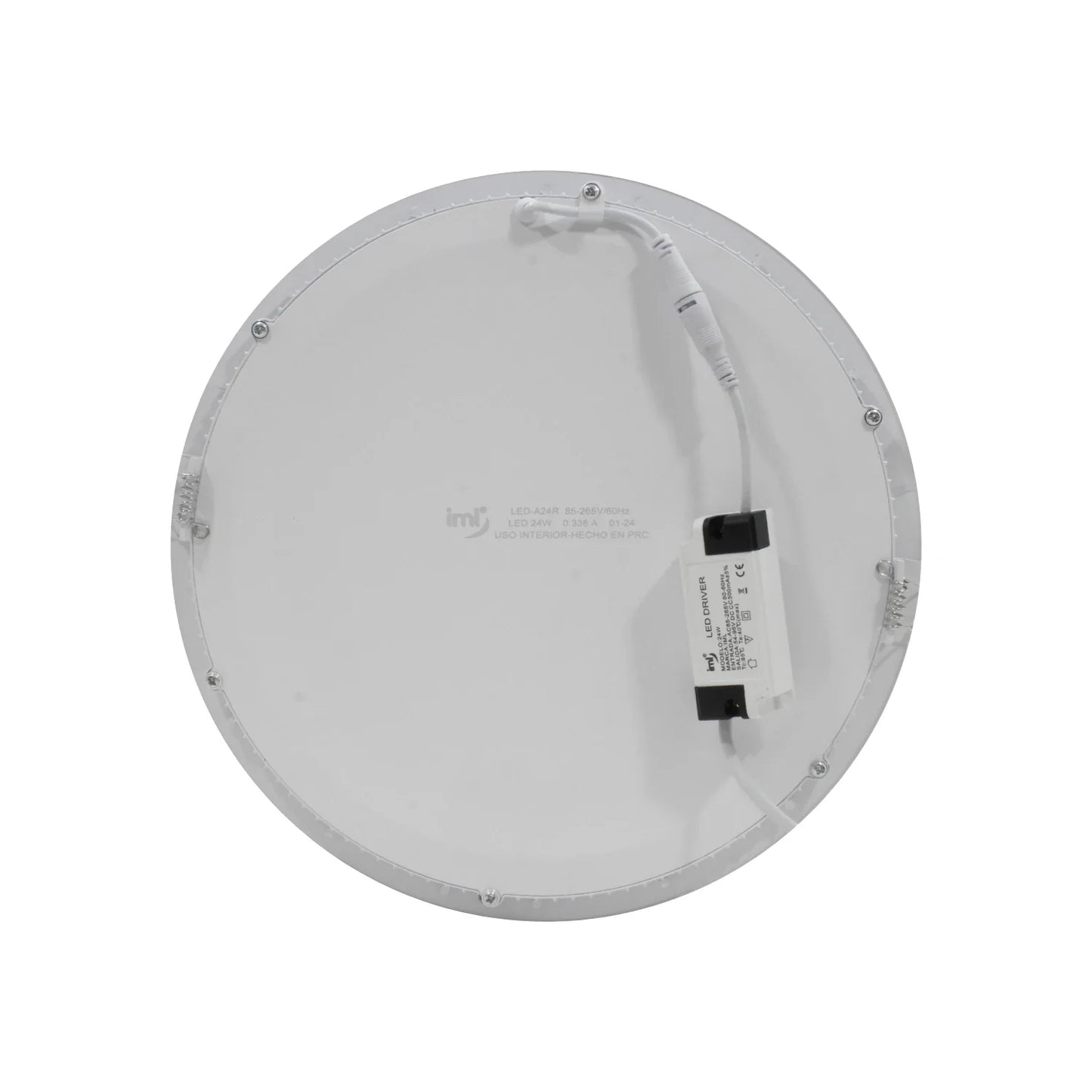 Lámpara panel 24 W redonda empotrable Magaña LED-A24R