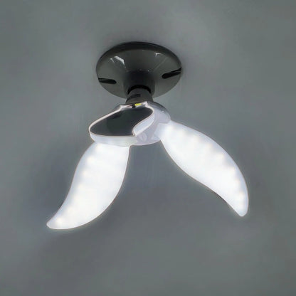 Lámpara LED 45W de techo con 3 paneles ajustables, luz blanca brillante para interiores