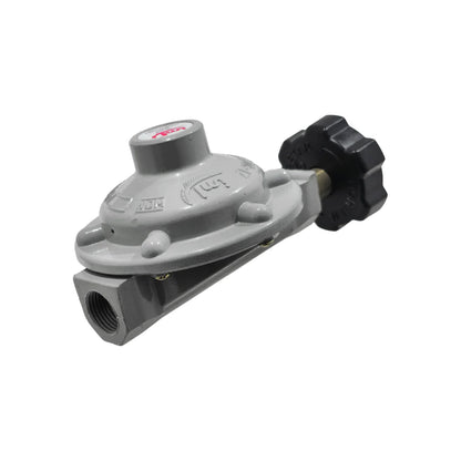 Regulador de gas con maneral y punta bronce con rosca QC17M