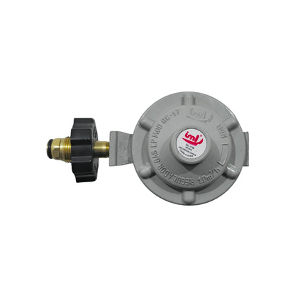 Regulador de gas con maneral y punta bronce con rosca QC17M