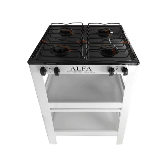 Estufa 4 quemadores con gabinete Alfa 411