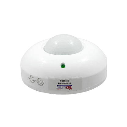 Sensor de movimiento para techo YEILITE blanco 110V con ajustes de sensibilidad LUX y temporizador TIME