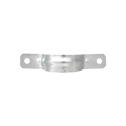 Abrazadera omega metálica galvanizada de 1 1/2" para tubo EMT, sujeción de conductos eléctricos.