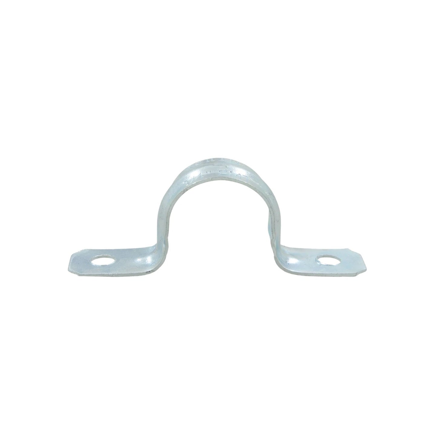 Abrazadera omega galvanizada para soporte de tuberías, conductos y cables con orificios de fijación