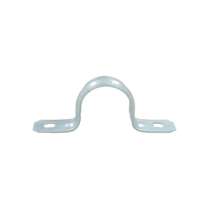 Abrazadera omega galvanizada para soporte de tuberías, conductos y cables con orificios de fijación