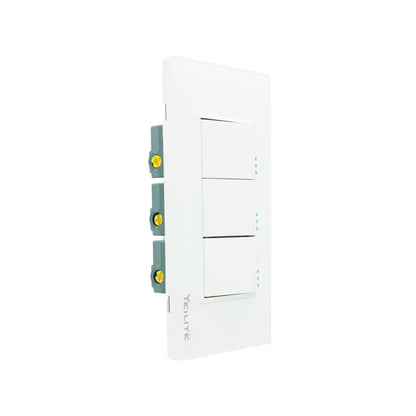 Placa 3 apagador escalera cristal Yeilite 921530 sicilia