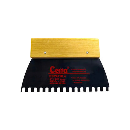 Espátula ancha para pared diente cuadrado Celta