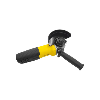 Esmeriladora angular Stanley 4 1/2" 600W amarilla y negra con protector de disco