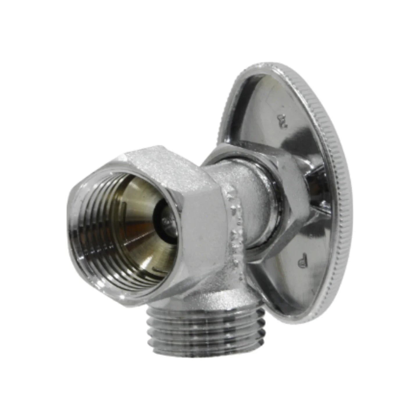 Llave angular con rosca 1/2" Ekon 401104
