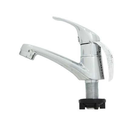 Llave monomando Metalflu cromada para lavabo, grifo de agua para baño con acabado pulido y palanca única.