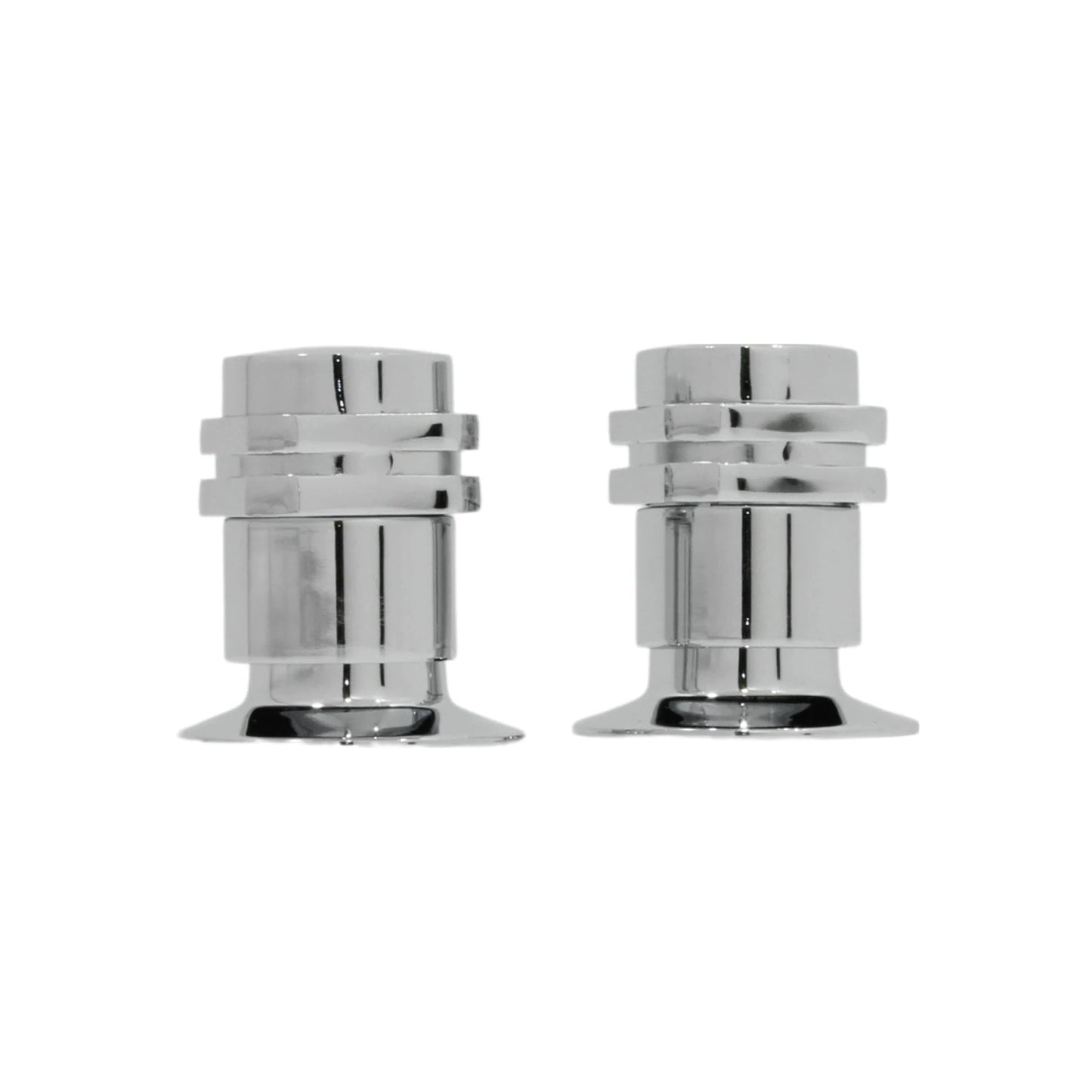 Manerales cromados para regadera, diseño cilíndrico moderno con bandas