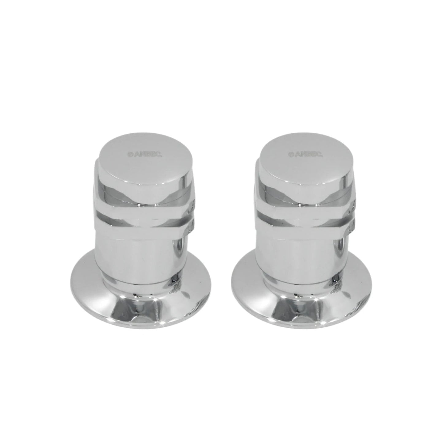 Par de manerales cromados AIBEC para regadera, control de agua moderno para ducha de baño