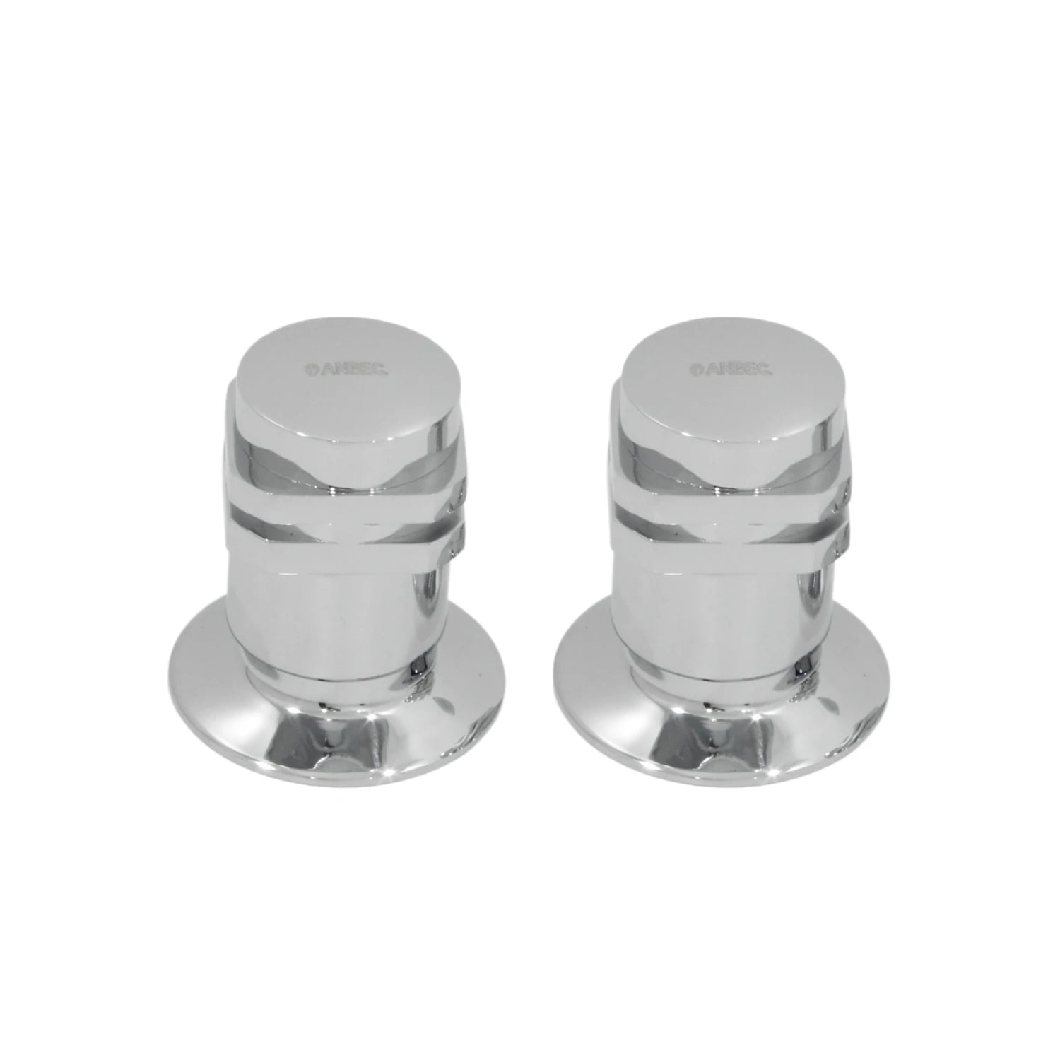 Par de manerales cromados AIBEC para regadera, control de agua moderno para ducha de baño