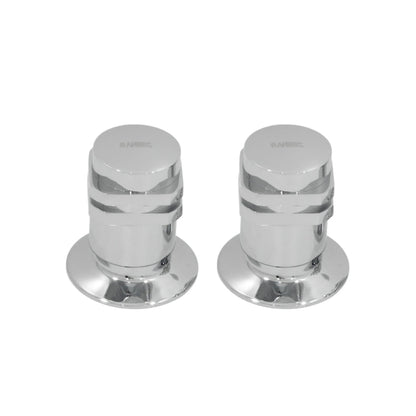 Par de manerales cromados AIBEC para regadera, control de agua moderno para ducha de baño