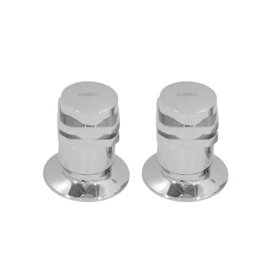 Par de manerales cromados AIBEC para regadera, control de agua moderno para ducha de baño